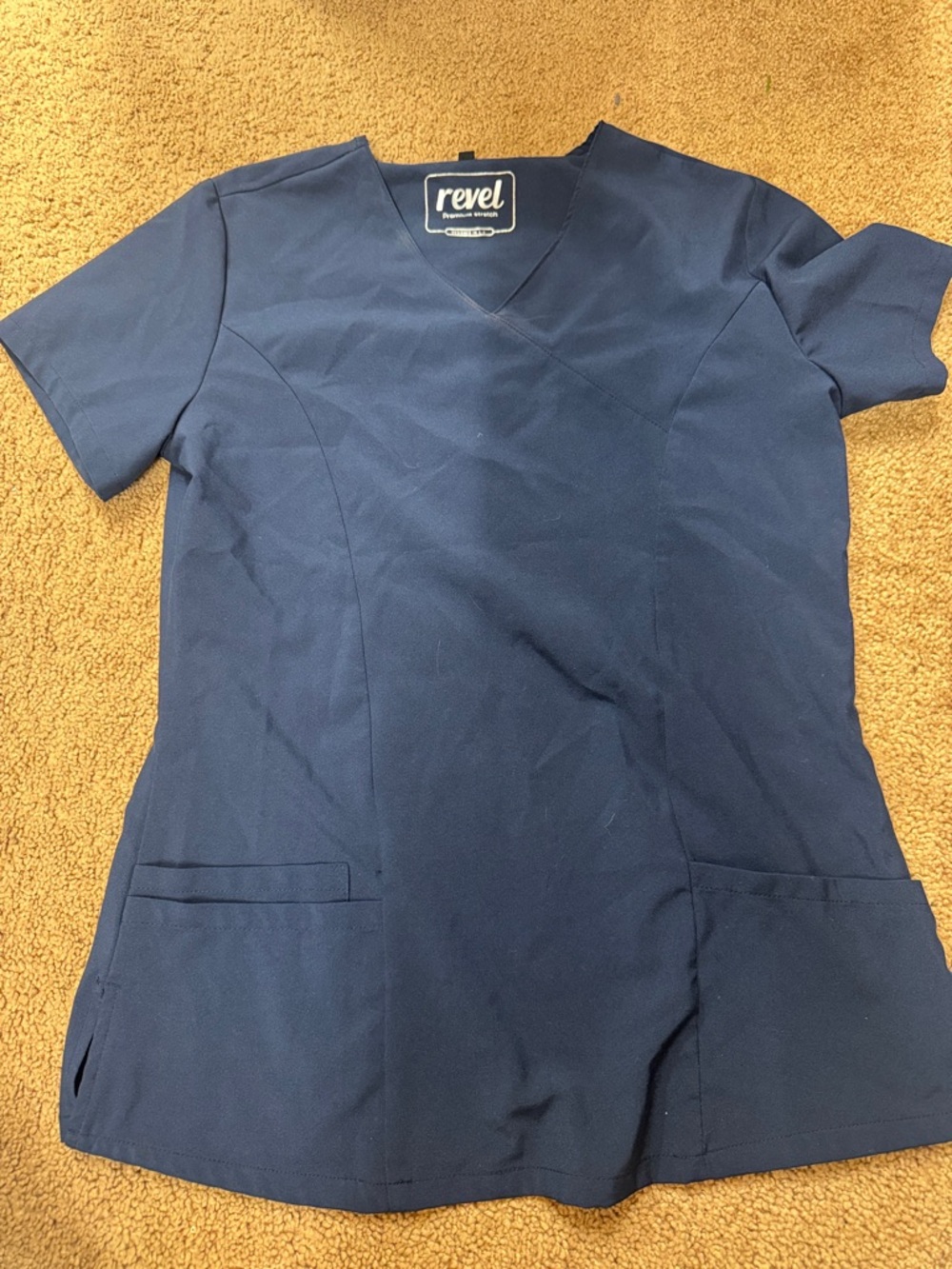 Revel Women's Navy V-Neck Top